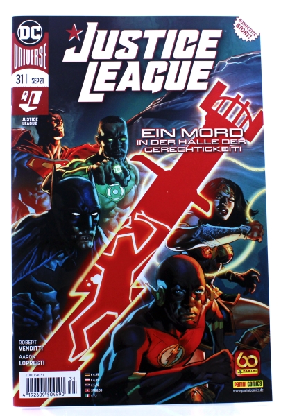 Justice League Comic (Restart 2019) Nr. 31: Ein Mord in der Halle der Gerechtigkeit von Panini